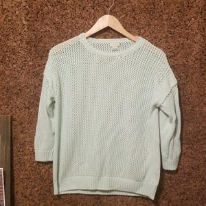 Mint J Crew 3/4 Sweatshirt